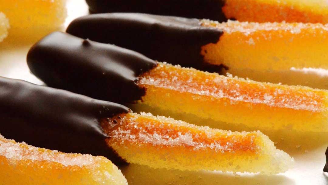 Chocolate Dipped Candied Oranges